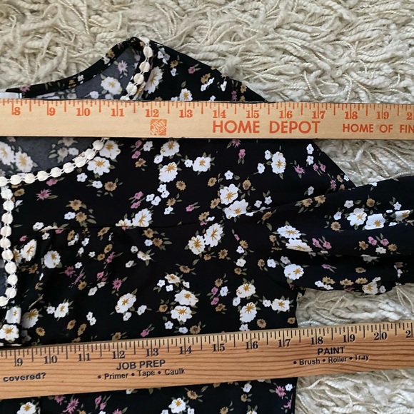 Dressbarn womens top blouse ditsy floral prints - Picture 4 of 12